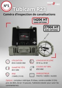 caméras pour l'inspection de tuyaux