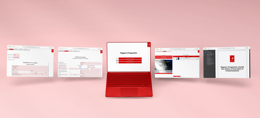 rédaction de rapports d'inspection de canalisation